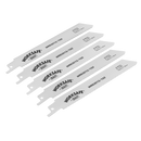 Reciprocating Saw Blade 150mm 14tpi - Pack of 5 | Pipe Manufacturers Ltd..