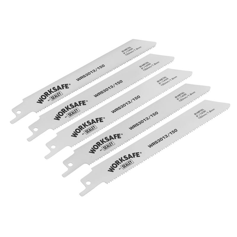 Reciprocating Saw Blade 150mm 14tpi - Pack of 5 | Pipe Manufacturers Ltd..