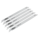Reciprocating Saw Blade Metal 250mm 18tpi - Pack of 5 | Pipe Manufacturers Ltd..