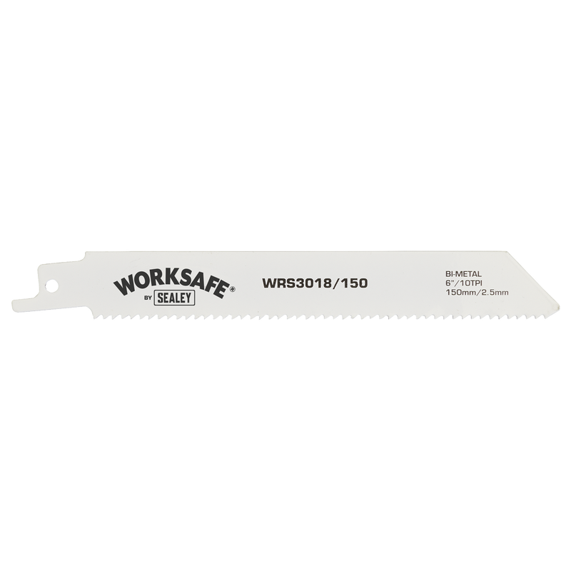 Reciprocating Saw Blade 150mm 10tpi - Pack of 5 | Pipe Manufacturers Ltd..