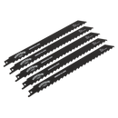 Reciprocating Saw Blade Wood 225mm 3tpi - Pack of 5 | Pipe Manufacturers Ltd..