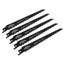 Reciprocating Saw Blade 150mm 6tpi - Pack of 5 | Pipe Manufacturers Ltd..