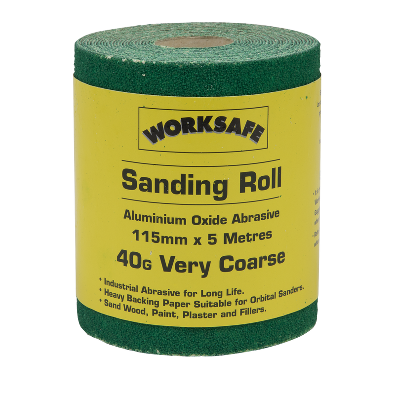 Production Sanding Roll 115mm x 5m - Extra Coarse 40Grit | Pipe Manufacturers Ltd..