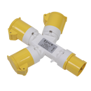 2P+E 3-Way Adaptor 110V | Pipe Manufacturers Ltd..