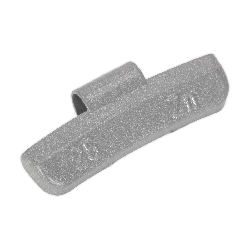 Wheel Weight 25g Hammer-On Plastic Coated Zinc for Alloy Wheels Pack of 100 | Pipe Manufacturers Ltd..