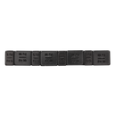 Wheel Weight 5 & 10g Adhesive Zinc Plated Steel Black Strip of 8 (4 x Each Weight) Pack of 50 | Pipe Manufacturers Ltd..