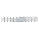 Wheel Weight 5g Adhesive Zinc Plated Steel Strip of 12 Pack of 100 | Pipe Manufacturers Ltd..