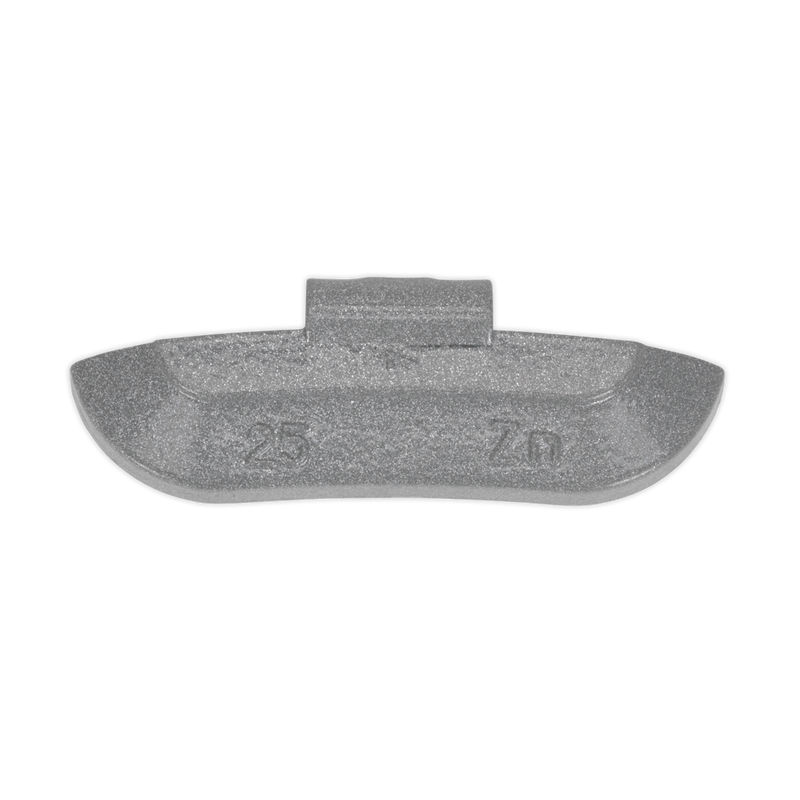 Wheel Weight 25g Hammer-On Zinc for Steel Wheels Pack of 100 | Pipe Manufacturers Ltd..