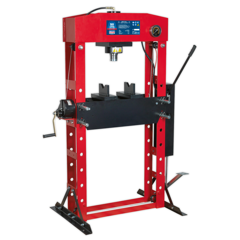 Hydraulic Press Premier 50tonne Floor Type with Foot Pedal | Pipe Manufacturers Ltd..