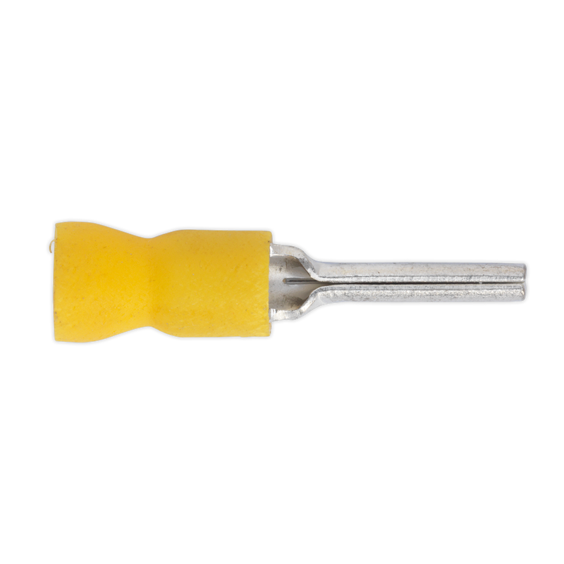 Easy-Entry Pin Terminal 14 x ¯2.9mm Yellow Pack of 100 | Pipe Manufacturers Ltd..