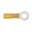 Heat Shrink Ring Terminal ¯8.4mm Yellow Pack of 25 | Pipe Manufacturers Ltd..