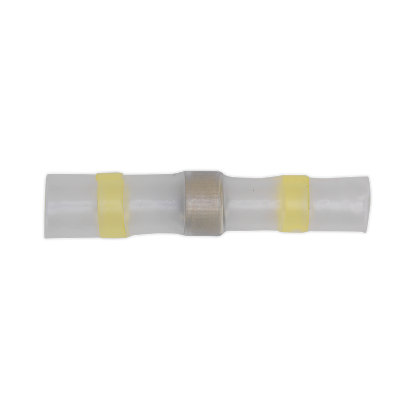 Heat Shrink Butt Connector Solder Terminal 12-10 AWG Yellow Pack of 25 | Pipe Manufacturers Ltd..